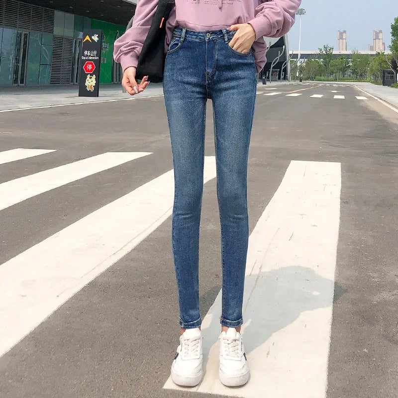Stretch High Waist Classic Denim
