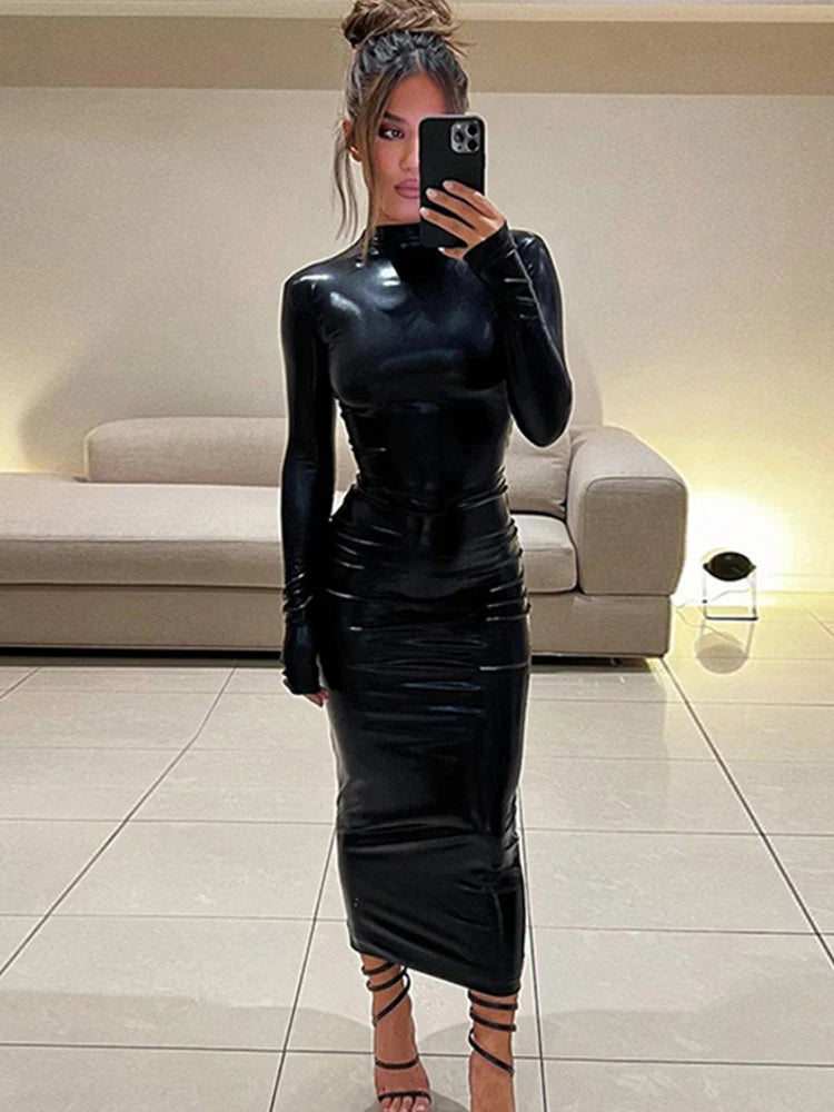 Licorice Bodycon Dress