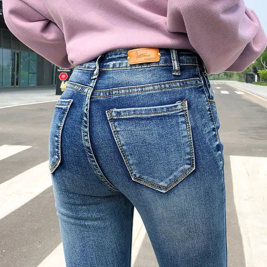 Stretch High Waist Classic Denim