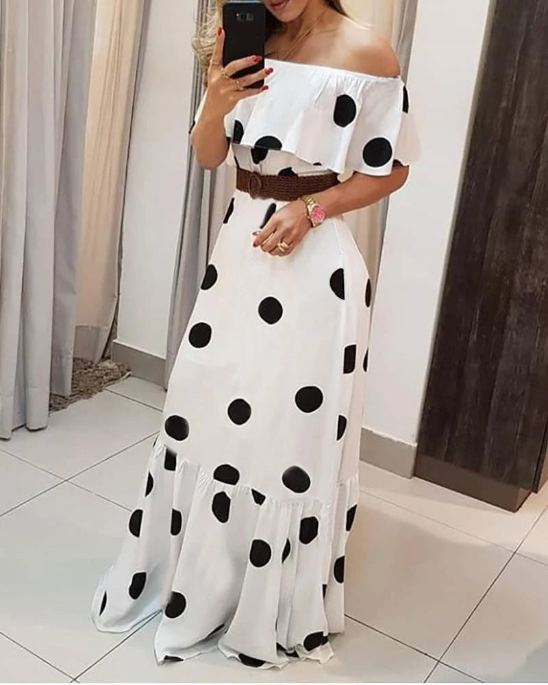 Polka Maxi Dress