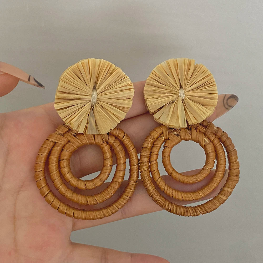 BoHo Beauty Rattan Earrings