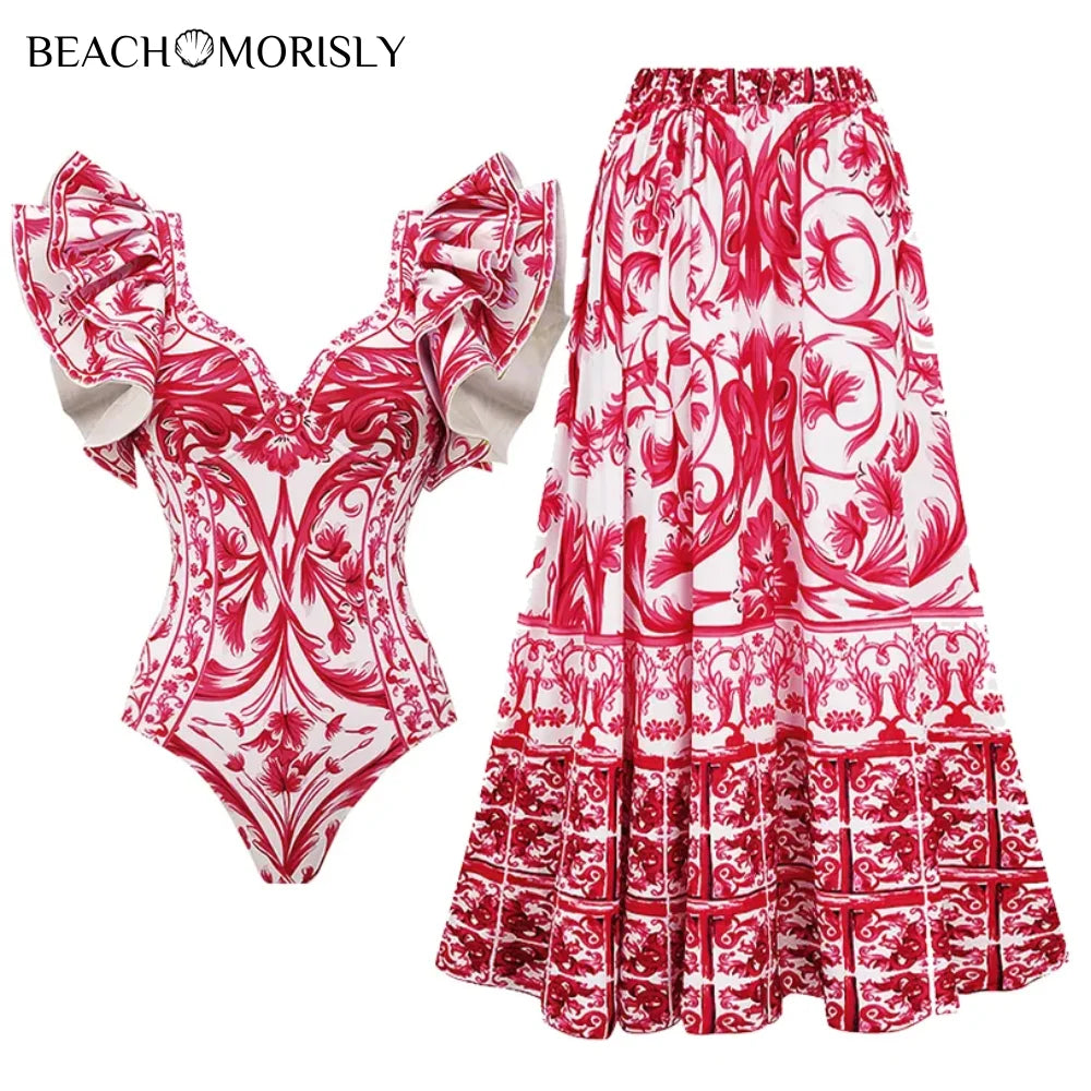 Easy Peasy Beach Breezy Swimsuit and coverup