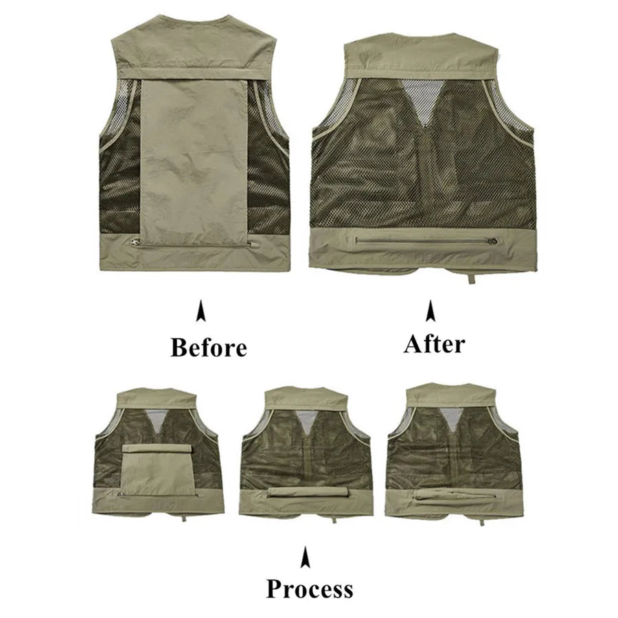 Mens Fit Cargo Vest/Jacket