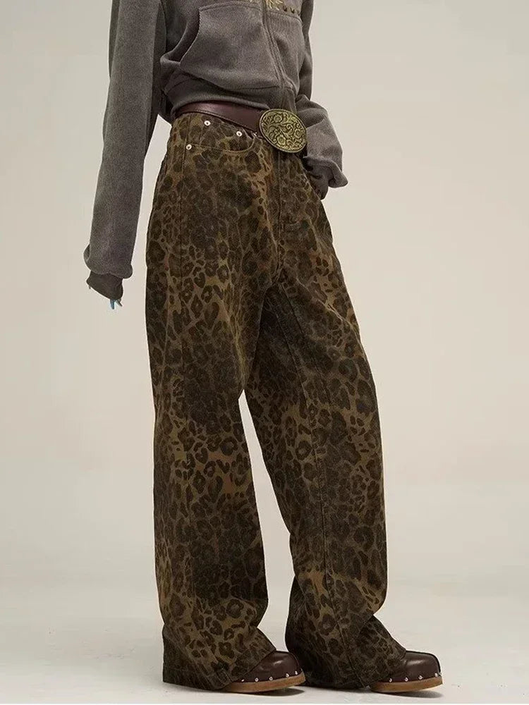 Loose Leopard Jeans