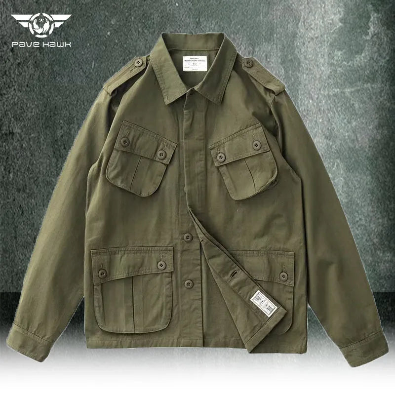 Mens Fit Cargo Jacket