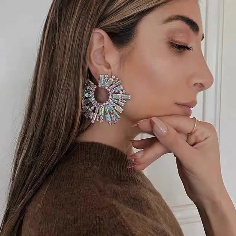 Disco Stick Hoop Earrings