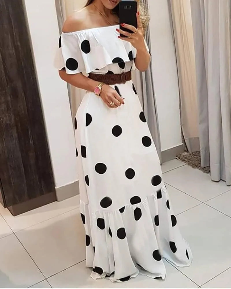 Polka Maxi Dress