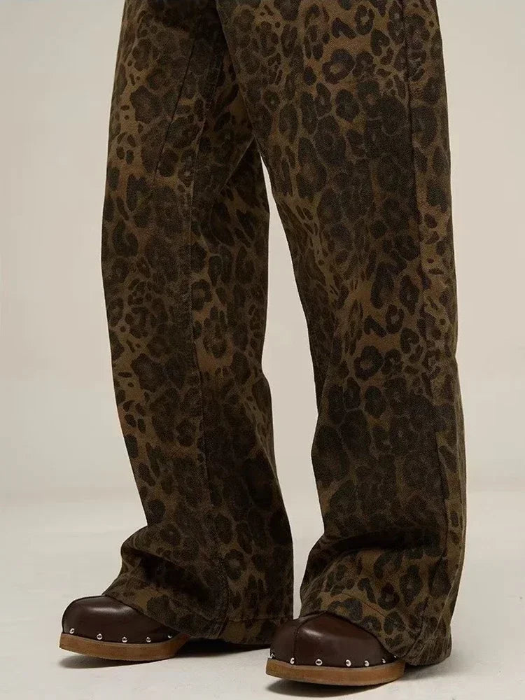 Loose Leopard Jeans