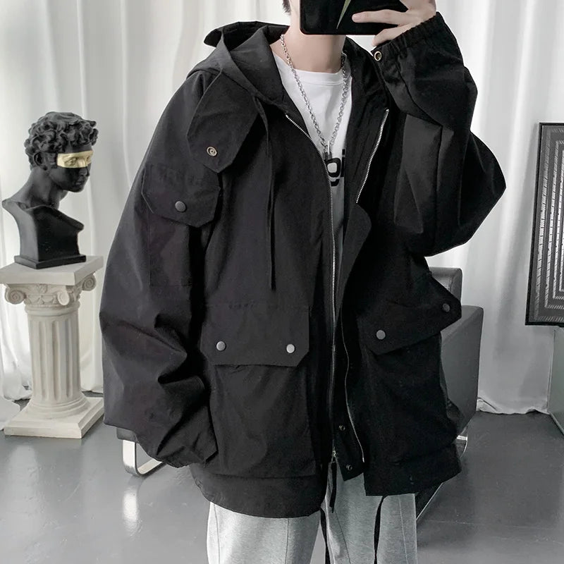 Over Sized Hooded Cargo Jacket